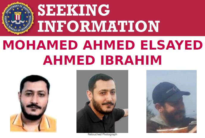 Mohamed Ahmed Elsayed Ahmed Ibrahim is wanted for questioning by the FBI in connection with his alleged role as an Al Qaeda operative and facilitator since approximately 2013. He is located in Brazil